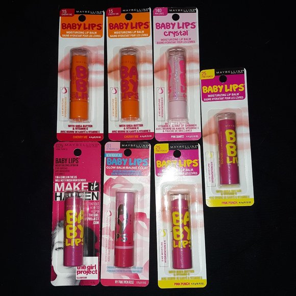 Maybelline Other - Lot of 7 New Maybelline Baby Lips Balms